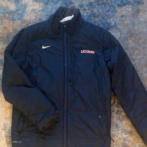 Women's Nike Uconn Medium Winter Parka- Navy
